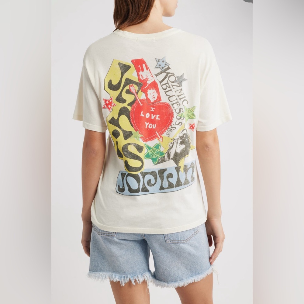 Daydreamer Janis Joplin Scrapbook Graphic Tee - Picture 2 of 2